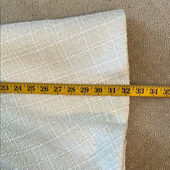 Zara Tweed Cream Mini Dress Size M - Picture 5 of 5